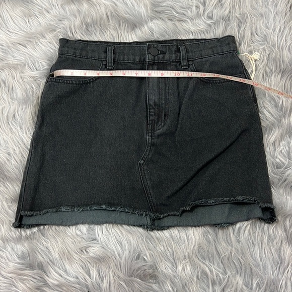 AFENDS DE DENIM MINI SKIRT SIZE 6 COLOR BLACK - Picture 13 of 16